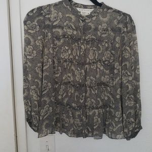 Women's Max Studio 100% silk Blouse